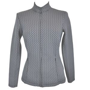 J. McLaughlin Black and White Patterned Jacket